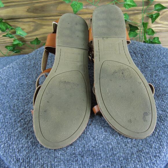 American Eagle Women's Strappy Brown Synthetic Sz 10 Medium‎ Gently Used 2025 - Picture 6 of 6